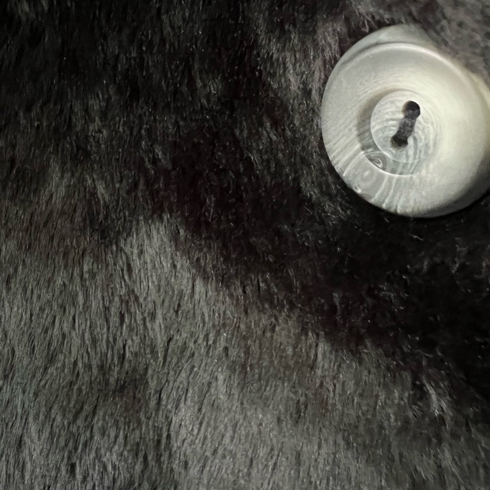 Winter Button Down Solid Black Jacket - image 2